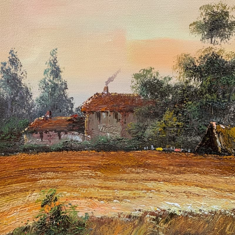 20 In24 in Fine Art 100% Hand-Painted Oil Paintings Classical Field Scenery Wall Art for Home Decor Printed Paper