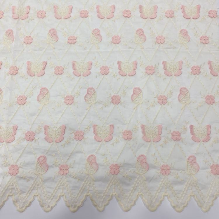 Fashion 3d butterfly Lace Fabric, Manufacturers Wholesale Dress Lace Fabric, Color Embroidery 3d Lace Fabric